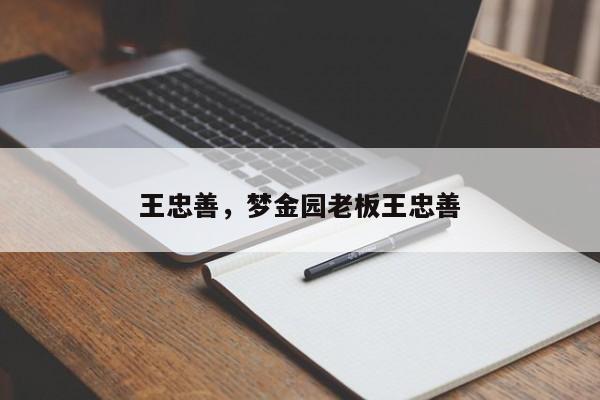 王忠善，梦金园老板王忠善