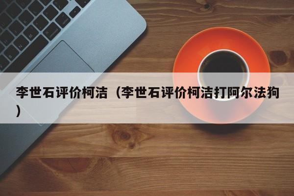 李世石评价柯洁（李世石评价柯洁打阿尔法狗）