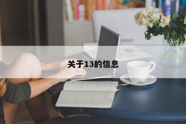 关于13的信息